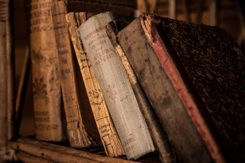 Books in a library